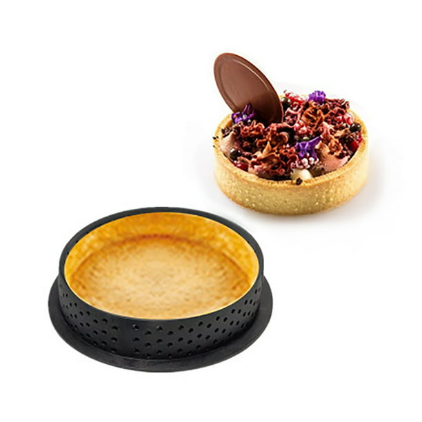 Details about   Cake Baking Mold Perforated Non-Stick Tartlet French Dessert Mousse Mould.